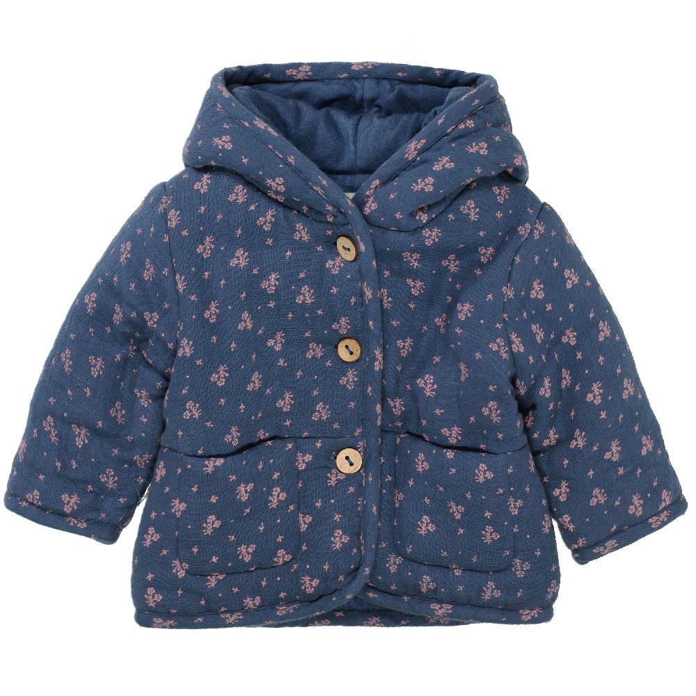 babymarkt Jacke wattiert indigo melange gemustert 2025