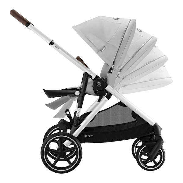babywalz Cybex - GOLDKinderwagen Gazelle S silver / lava grey Sonderangebot der Fabrik