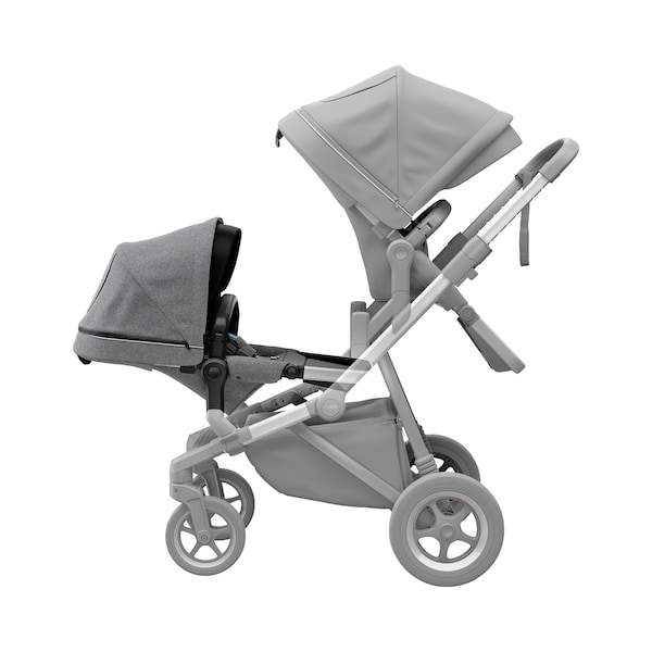 babywalz ThuleGeschwistersitz für Sleek grey melange Vierteljährliche Förderung