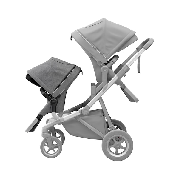 babywalz ThuleGeschwistersitz für Sleek grey melange Vierteljährliche Förderung