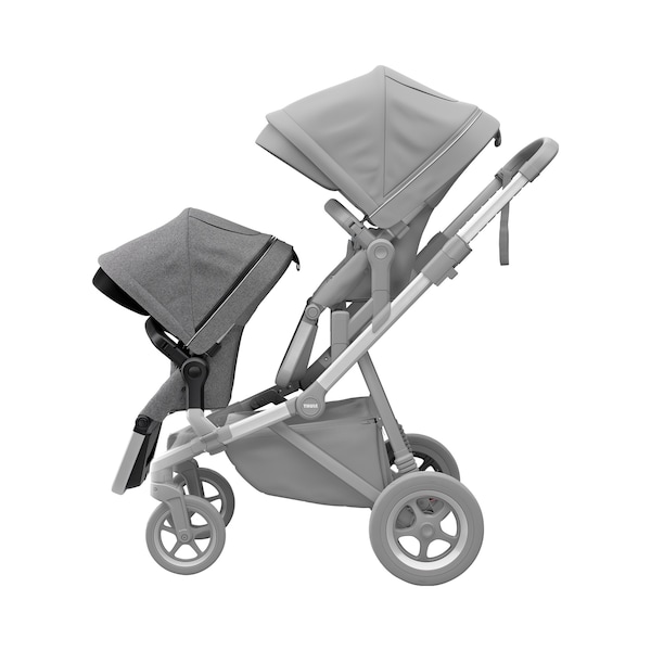 babywalz ThuleGeschwistersitz für Sleek grey melange Vierteljährliche Förderung
