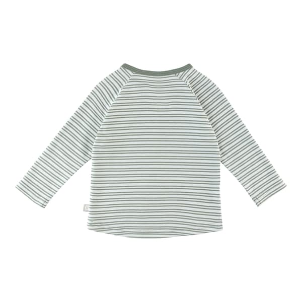 babywalz Bornino - Cute FoxRaglanshirt langarm Ringel Fox Friends grün/offwhite Schlussverkauf