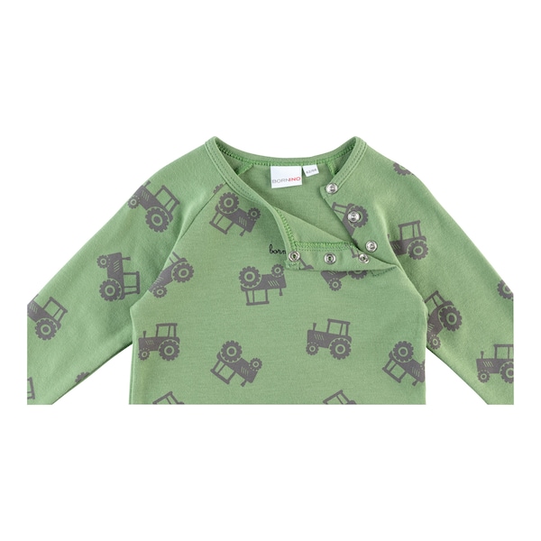 babywalz Bornino - Farm LifeRaglanshirt langarm Traktor grün/grau Meist gekauft