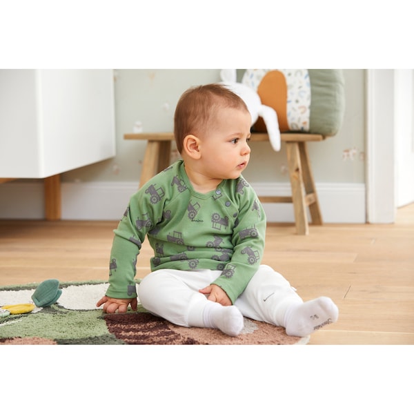 babywalz Bornino - Farm LifeRaglanshirt langarm Traktor grün/grau Meist gekauft