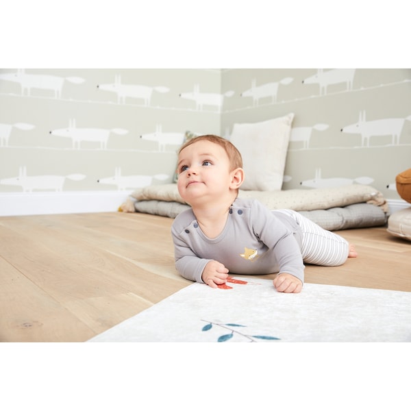 babywalz Bornino - Cute FoxShirt langarm Fuchs grau Saisonschlussverkauf