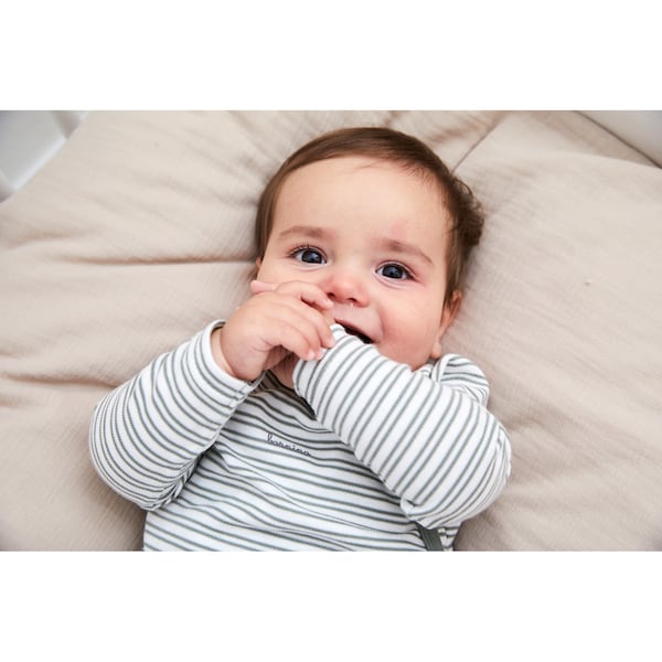 babywalz Bornino - Cute FoxWickelshirt langarm Ringel grün/offwhite Black Friday