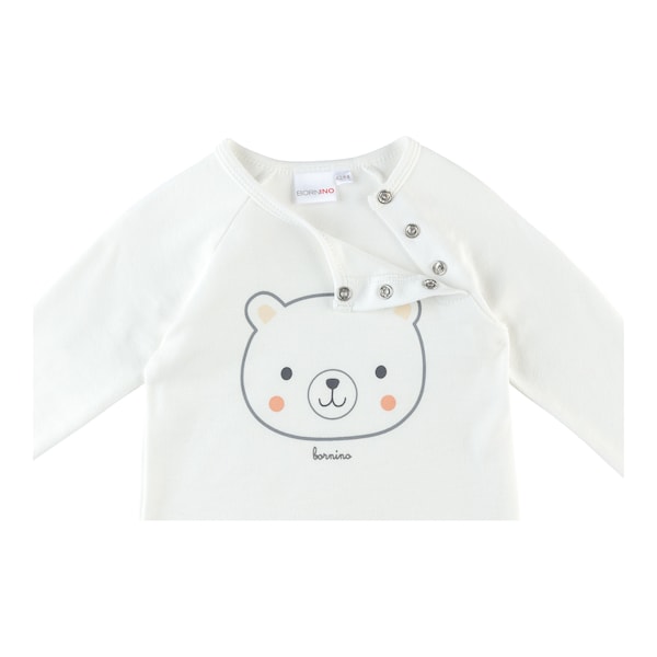babywalz Bornino - Cute FoxRaglanshirt langarm Bär offwhite Osterangebot