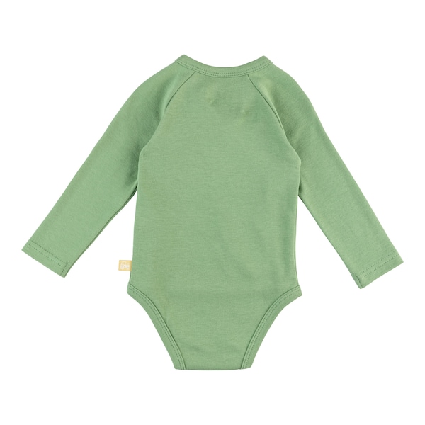 babywalz Bornino - Farm Life2er-Pack Wickelbodys langarm Traktor blau/grün/offwhite Vatertagsangebot