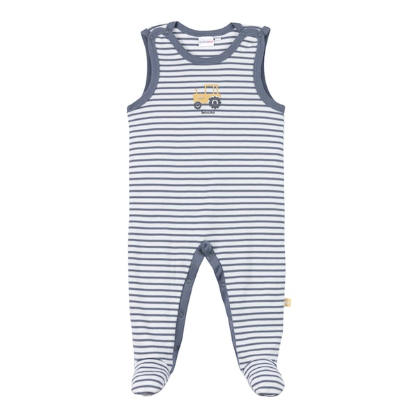 babywalz Bornino - Farm LifeStrampler-Set 2-tlg. mit Body Traktor blau/offwhite Valentinstagsangebot