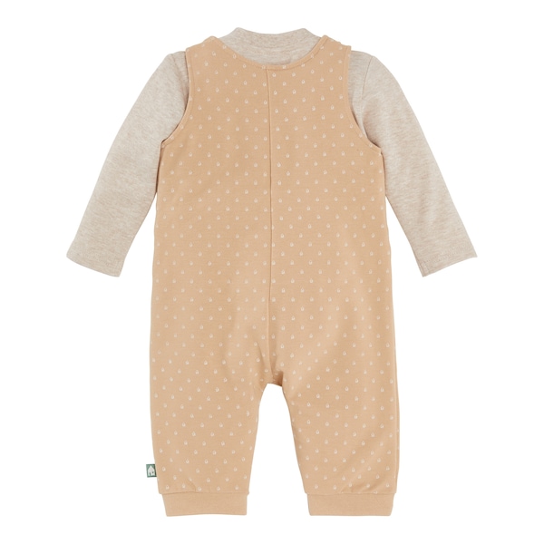 babywalz Bornino - Tiny Houses2-tlg. Set Latzhose und Shirt langarm Haus Heißer Verkauf