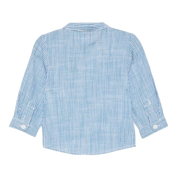 babywalz s.OliverHemd langarm mit Stehkragen Ringel hellblau/natur Neueste Mode