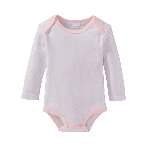 babywalz Bornino - BASICS3er-Pack Bodys langarm rosa Große Rabatte