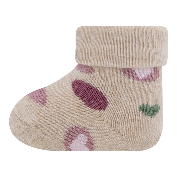 babywalz Ewers3er-Pack Erstlingssocken Herzen rosa/beige/beere Neuheiten
