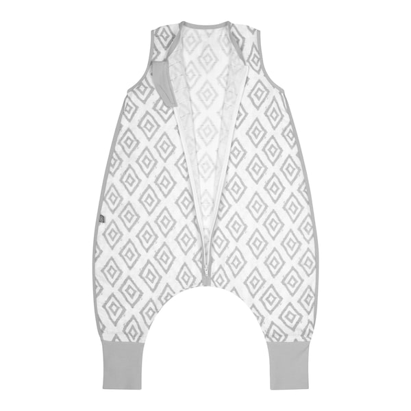babywalz emma & noahSommer-Sleepoverall Musselin 0.5 TOG Rauten grau Tägliche Deals