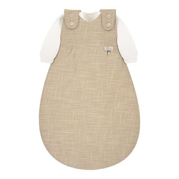 babywalz Alvi - BABY-MÄXCHEN3 tlg. Ganzjahresschlafsack Slub Musselin 2.5 TOG beige / Slub Muslin Outlet