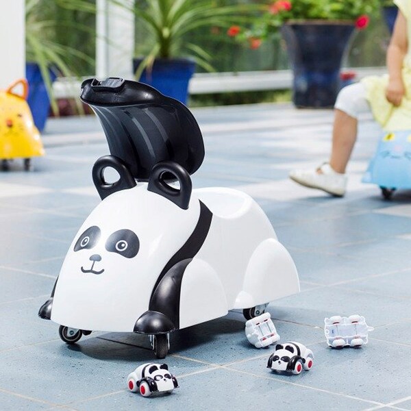 babywalz VikingtoysRutscher Cute Rider schwarz/weiss - Panda Rabatt