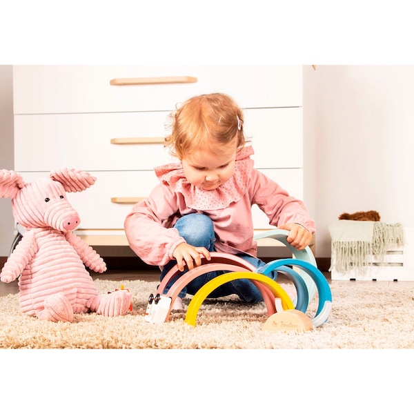 babywalz PinolinoHolzbausteine Regenbogen Ruby Online Shopping