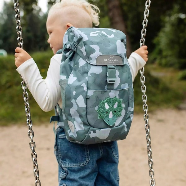 babywalz BeckmannKindergartenrucksack Classic Mini Dino grau Muttertagsangebot
