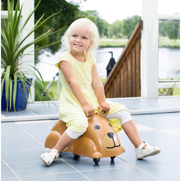 babywalz VikingtoysRutscher Cute Rider dunkelbraun - Bär Jubiläumsangebot