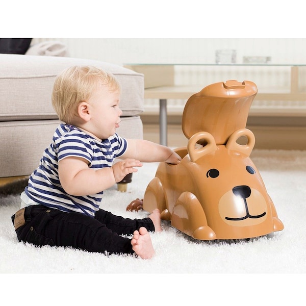 babywalz VikingtoysRutscher Cute Rider dunkelbraun - Bär Jubiläumsangebot