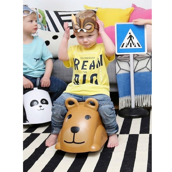 babywalz VikingtoysRutscher Cute Rider dunkelbraun - Bär Jubiläumsangebot