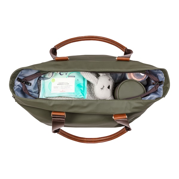 babywalz 2heartsWickeltasche Shopper oliv Letzter Tag