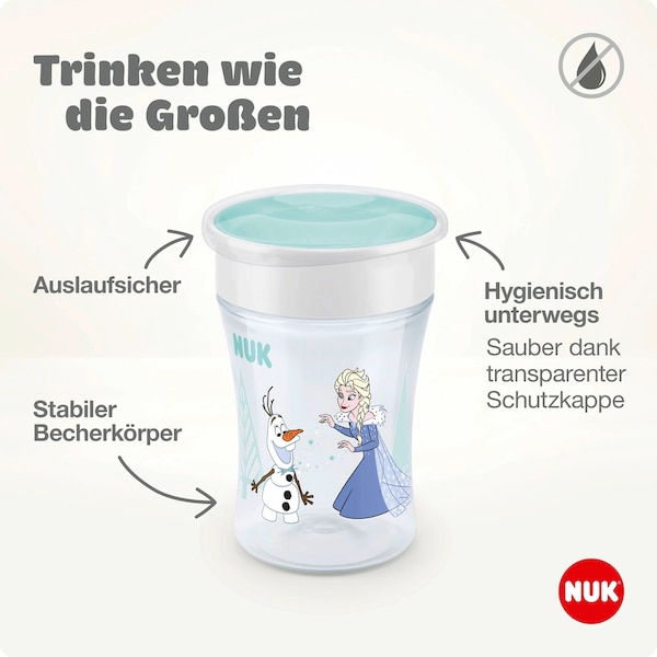 babywalz NUK - DISNEY BABYTrinklernbecher Magic Cup 230 ml türkis Black Friday Preise