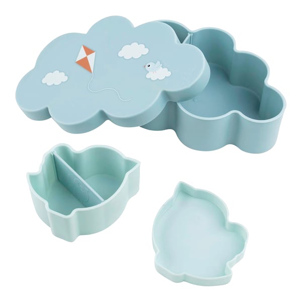 babywalz Done by Deer3tlg. Set Lunch & Snackbox mit Strohhalmflasche Playground blau Online