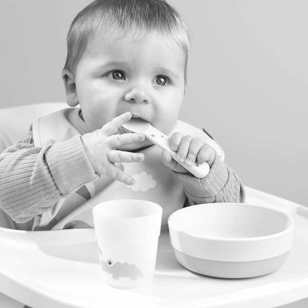 babywalz Done by Deer3-tlg. Geschirrset Foodie Elphee rosa Outlet