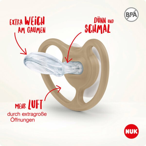 babywalz NUK2er-Pack Schnuller Space Night 0-6M Löwe / Sterne Angebote