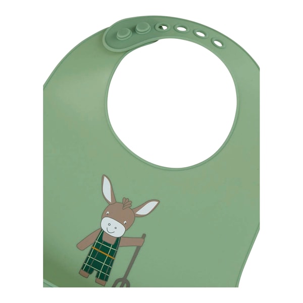 babywalz SterntalerSilikonlätzchen mit Auffangschale Esel Emmilius grün Fabrik Onlineshop