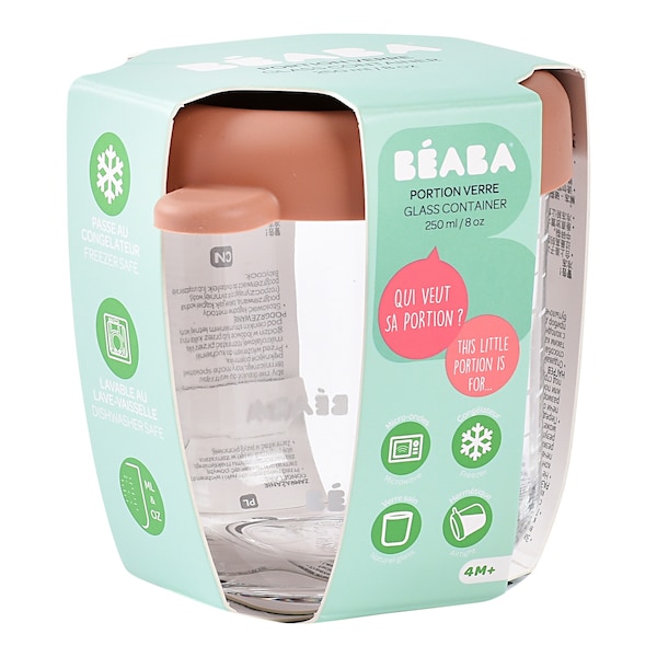 babywalz BeabaPortionsbehälter aus Glas rot Black Friday
