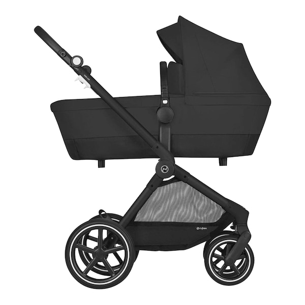 babywalz Cybex - GOLDKombikinderwagen Eos Lux Trio-Set inkl. Babyschale Aton B2 i-Size moon black / volcano black Kauf eins, bekomm eins gratis
