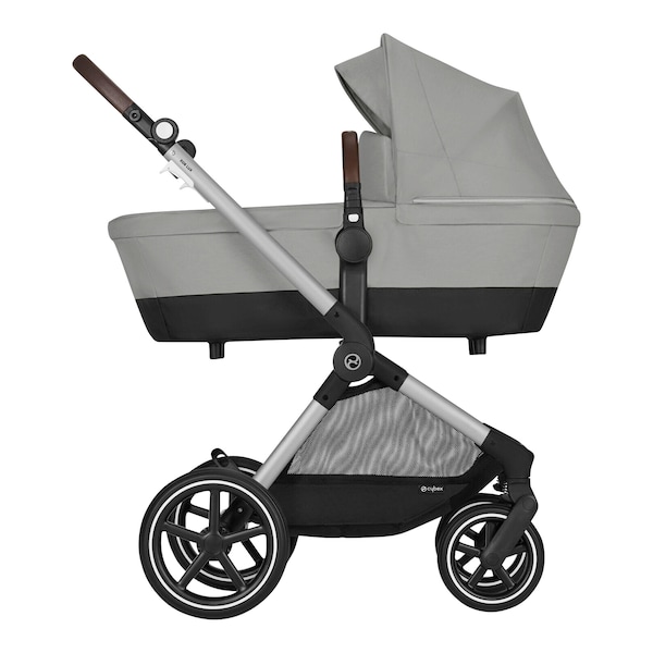 babywalz Cybex - GOLDKombikinderwagen Eos Lux Trio-Set inkl. Babyschale Aton B2 i-Size stone grey Sonderangebote