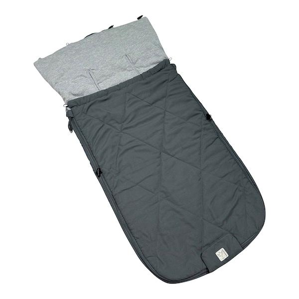 babywalz KaiserSommerfußsack AURORA dark grey Sonderangebot der Fabrik