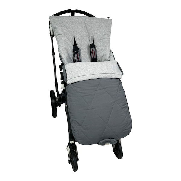babywalz KaiserSommerfußsack AURORA dark grey Sonderangebot der Fabrik