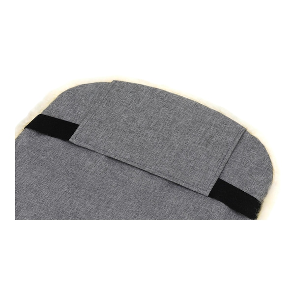 babywalz babycabWinterfußsack Lammfell Lille für Kinderwagen Buggy hellgrau melange Fabrikladen