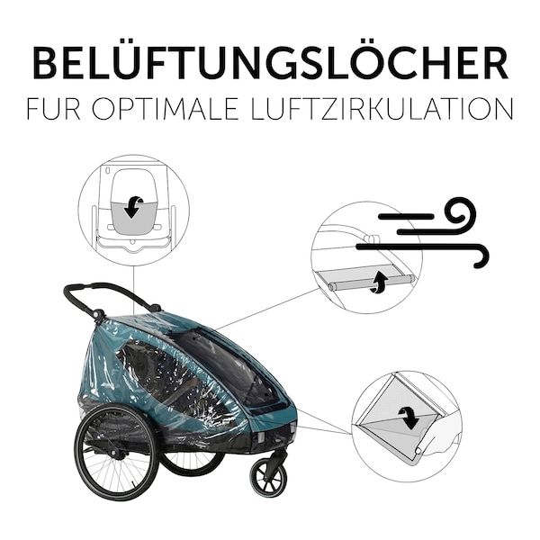 babywalz HauckRegenverdeck für Dryk Duo im Angebot