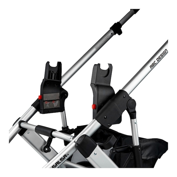 babywalz ABC DesignTulip Maxi-Cosi Cybex Kiddy Joie Britax Römer BeSafe Adapter für Kinderwagen Samba Swing Salsa 4 Salsa 4 Air Condor 4 Turbo 4 Viper 4 Zoom Avus Vicon 4 black Meist gekauft
