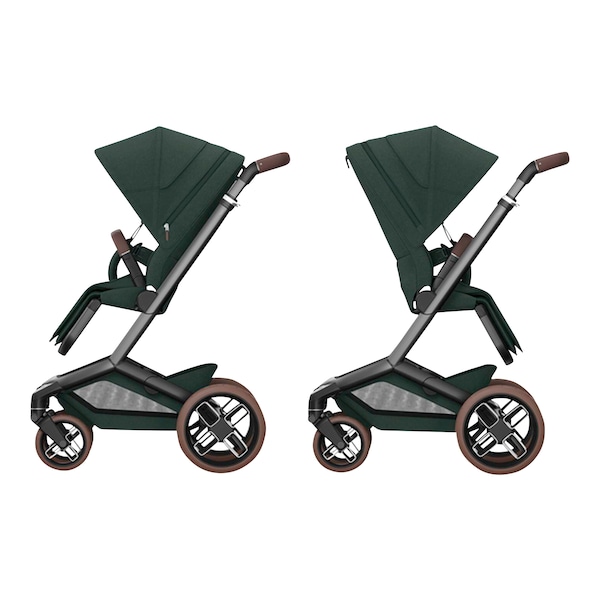 babywalz Maxi-Cosi - PremiumKinderwagen Fame twillic green Valentinstagsangebot