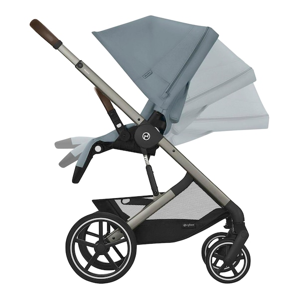 babywalz Cybex - GOLDKinderwagen BALIOS S LUX taupe / stormy blue Neueste Mode