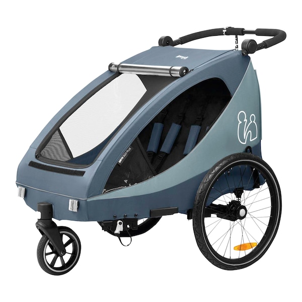 babywalz HauckFahrradanhänger Dryk Duo Plus Dark Blue Bestseller