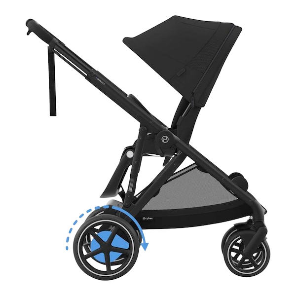 babywalz Cybex - GOLDKinderwagen e-Gazelle moon blck Wochenangebot