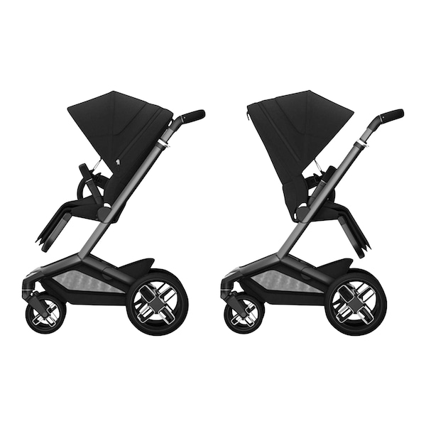 babywalz Maxi-Cosi - PremiumKinderwagen Fame twillic black Kostenlose Rückgabe