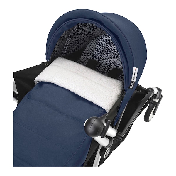 babywalz Stokke® - YOYO3Buggy inkl. Neugeborenenset black / air france blue Auslauf
