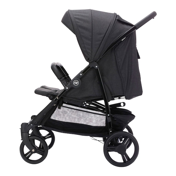 babywalz FillDuo Zwillingswagen schwarz melange Blitzangebot