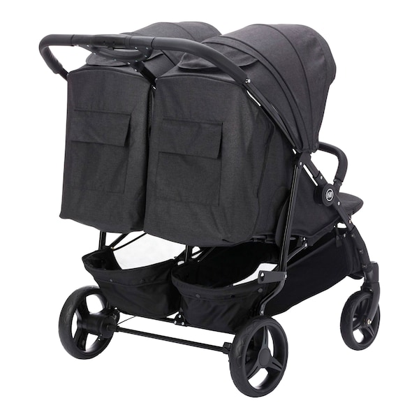 babywalz FillDuo Zwillingswagen schwarz melange Blitzangebot