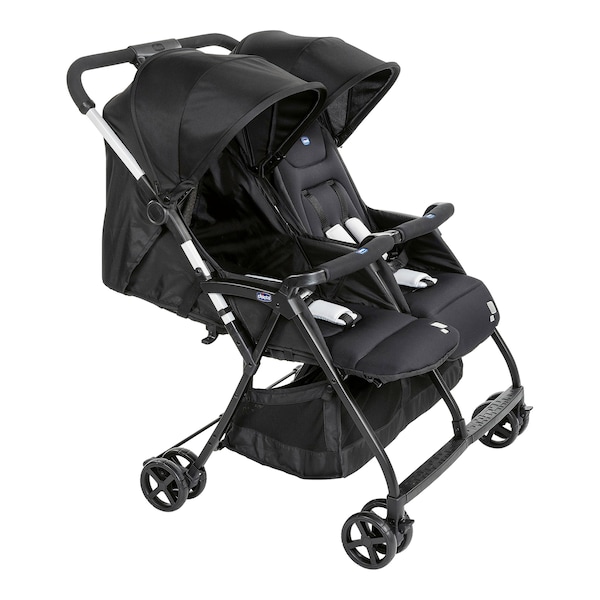 babywalz ChiccoZwillingsbuggy Ohlalà Twin black night Große Rabatte