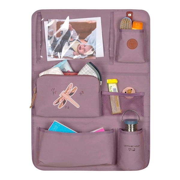babywalz LässigRückenlehnen- Spielzeugtasche Car Wrap-to-Go Adventure lila Libelle VIP-Rabatte