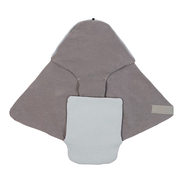 babywalz UllenboomEinschlagdecke Waffelpiqué uni wattiert 2.5 TOG grau Super Sparpreis